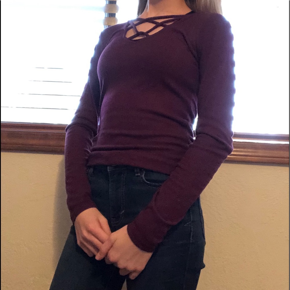 Maroon long sleeve